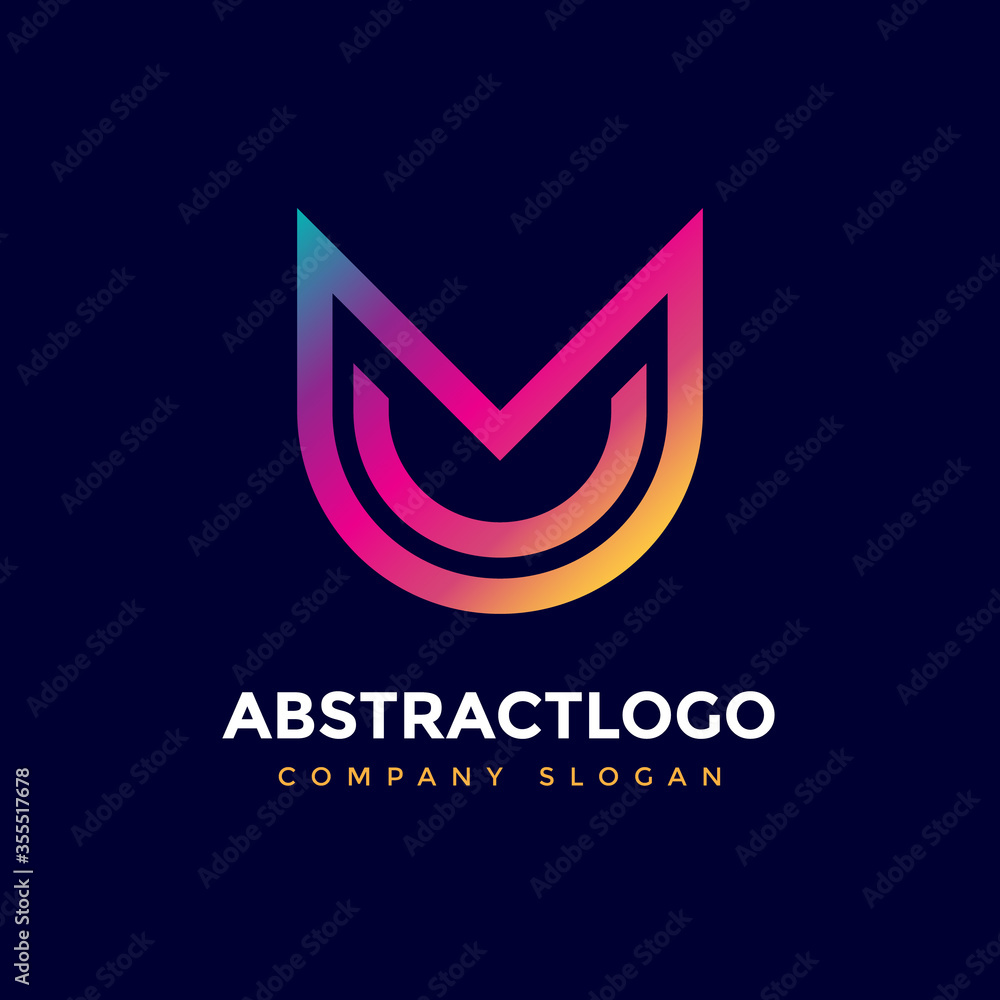UM Letter Creative logo design vector template for business identity company UM Letter Creative logo design vector template for business identity company