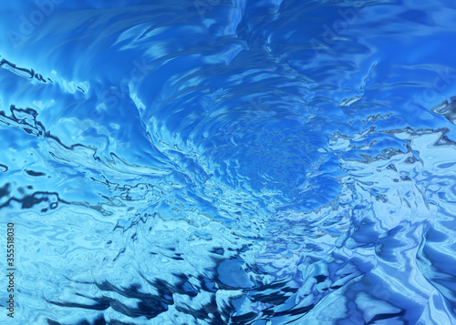 a blue sea water background  3d render