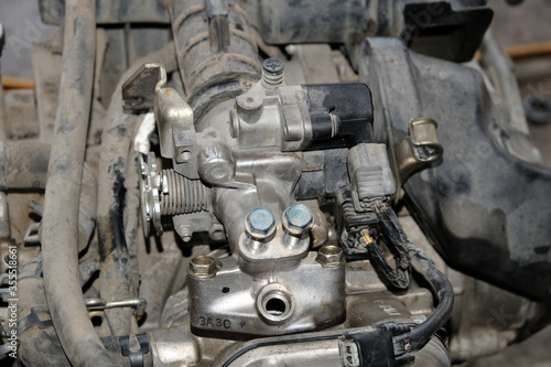 Injection system on motorcycle engines