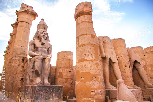Ancient Luxor temple, UNESCO World Heritage site, Luxor, Egypt.