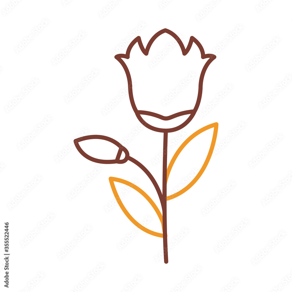 flower line style icon vector design flower line style icon vector design