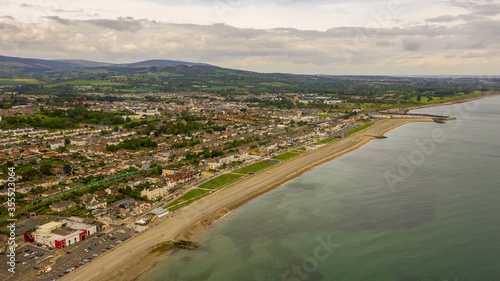 Aerial view of Bray Head in county Wicklow Ireland