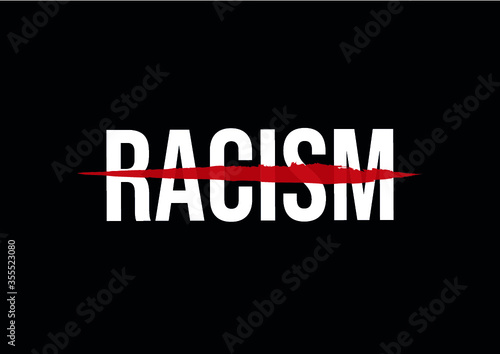 Stop racism sign