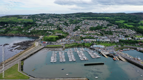 Photography Aerial view of Howth Harbour and village, Ireland