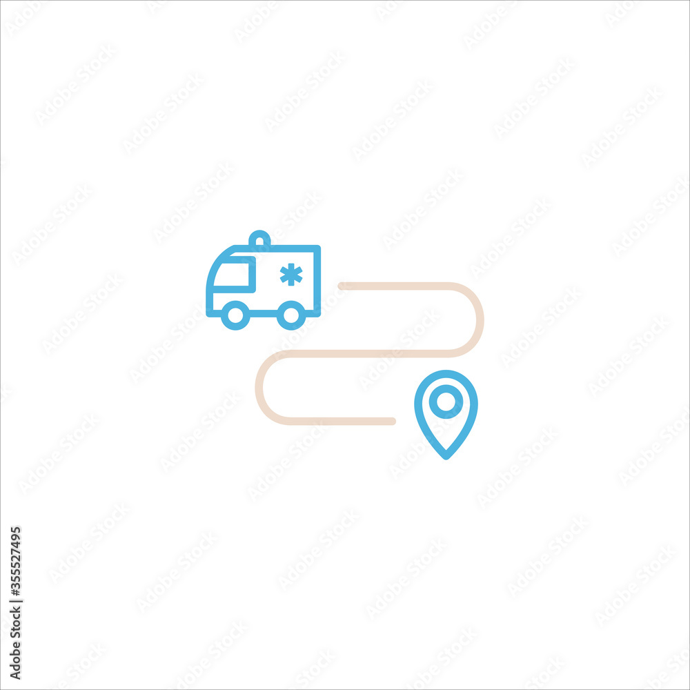 ambulance icon flat vector logo design trendy ambulance icon flat vector logo design trendy