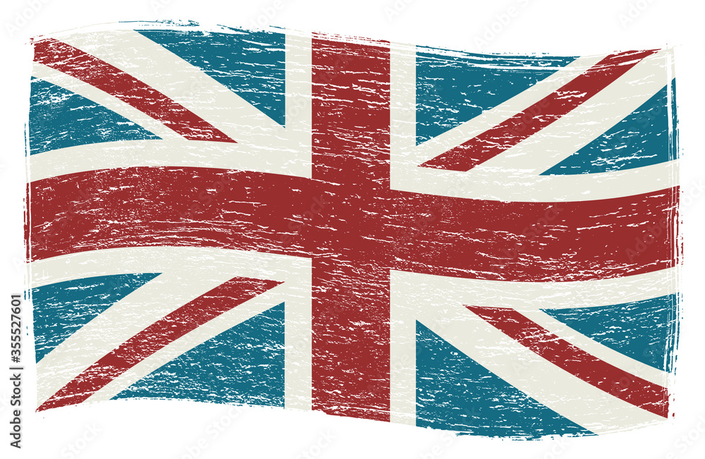 Fototapeta premium Grunge dirty flag of United Kingdom