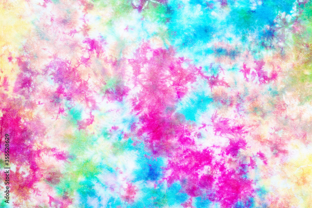 Colorful Tie Dye Pattern Abstract Texture Background Stock Photo