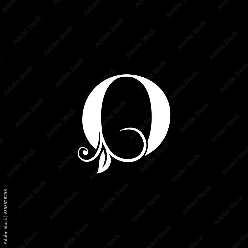 Luxury Letter O Floral Leaf Logo Icon, Classy monogram vector design concept for brand identity Luxury Letter O Floral Leaf Logo Icon, Classy monogram vector design concept for brand identity