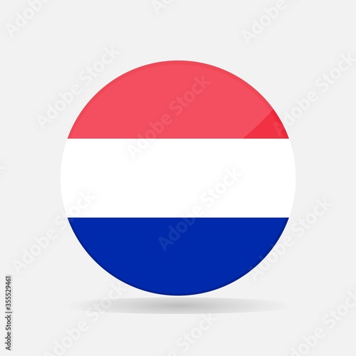 Round netherlands flag vector icon isolated, netherlands flag button Free Download Round netherlands flag vector icon isolated, netherlands flag button - GFXLoad