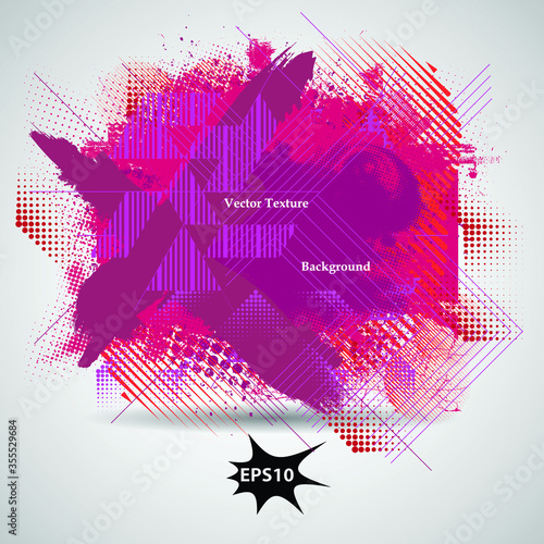 Grunge design element . Grungy banner . Vector illustration