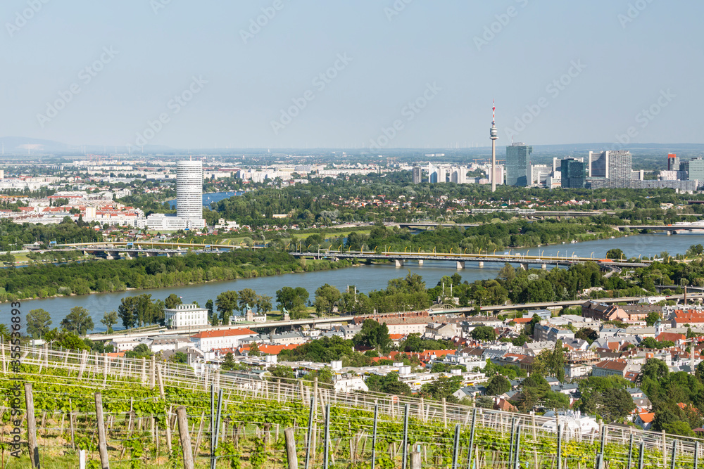 Vienna Danube River And Donaucity, Austria