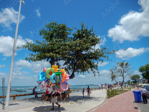 lower city steet city view salvador bahia brazil photo