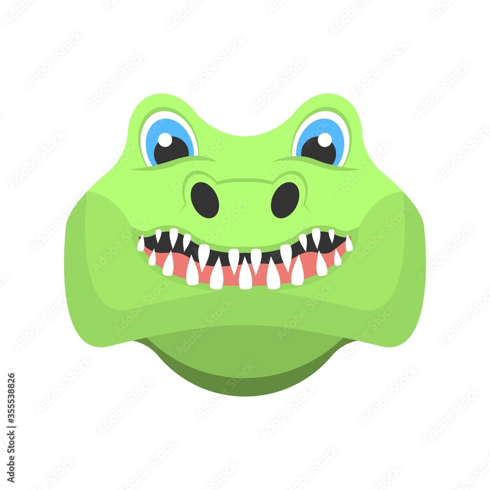 Cute crocodile cartoon icon. Animated alligator icon in flat design style. Logo, mascot design element. Cute crocodile cartoon icon. Animated alligator icon in flat design style. Logo, mascot design element.