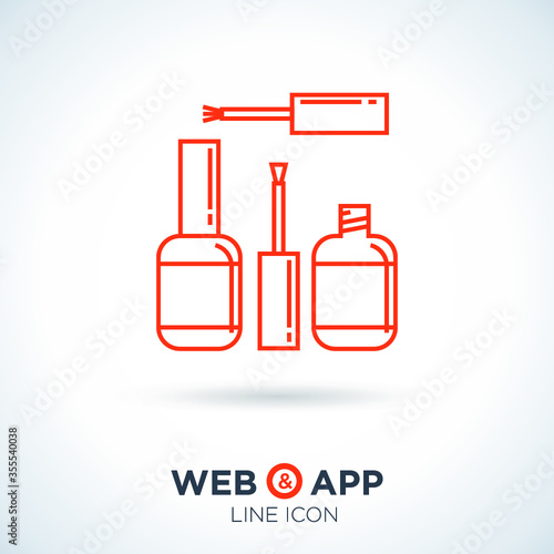 Polish line vector icon