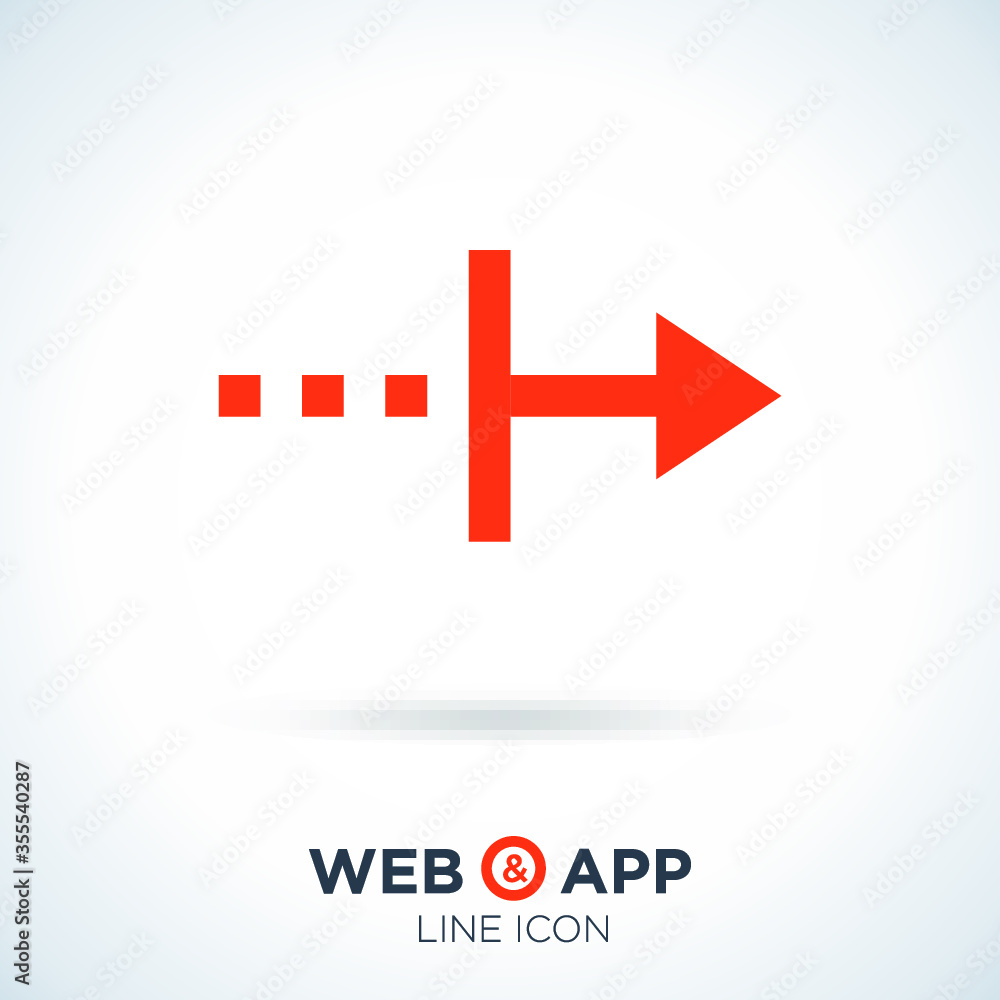 continue arrow line vector icon continue arrow line vector icon