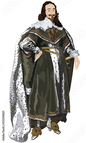Stuart King Charles I Vector