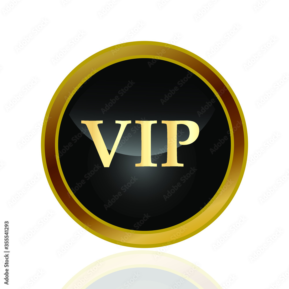 VIP gold web button ,vector format VIP gold web button ,vector format