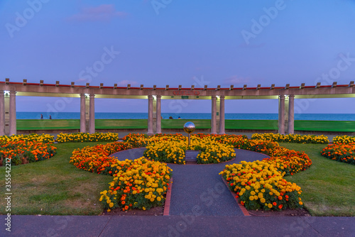 Seaside arcade at Napier, New Zealand photo