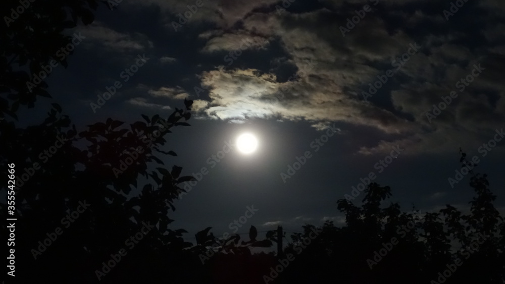Obraz premium moon and clouds