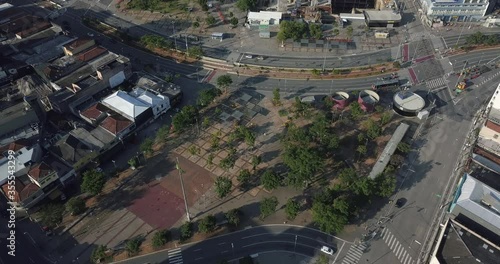 Monumental avenue in São Paulo Brazil empty - Largo da Batata