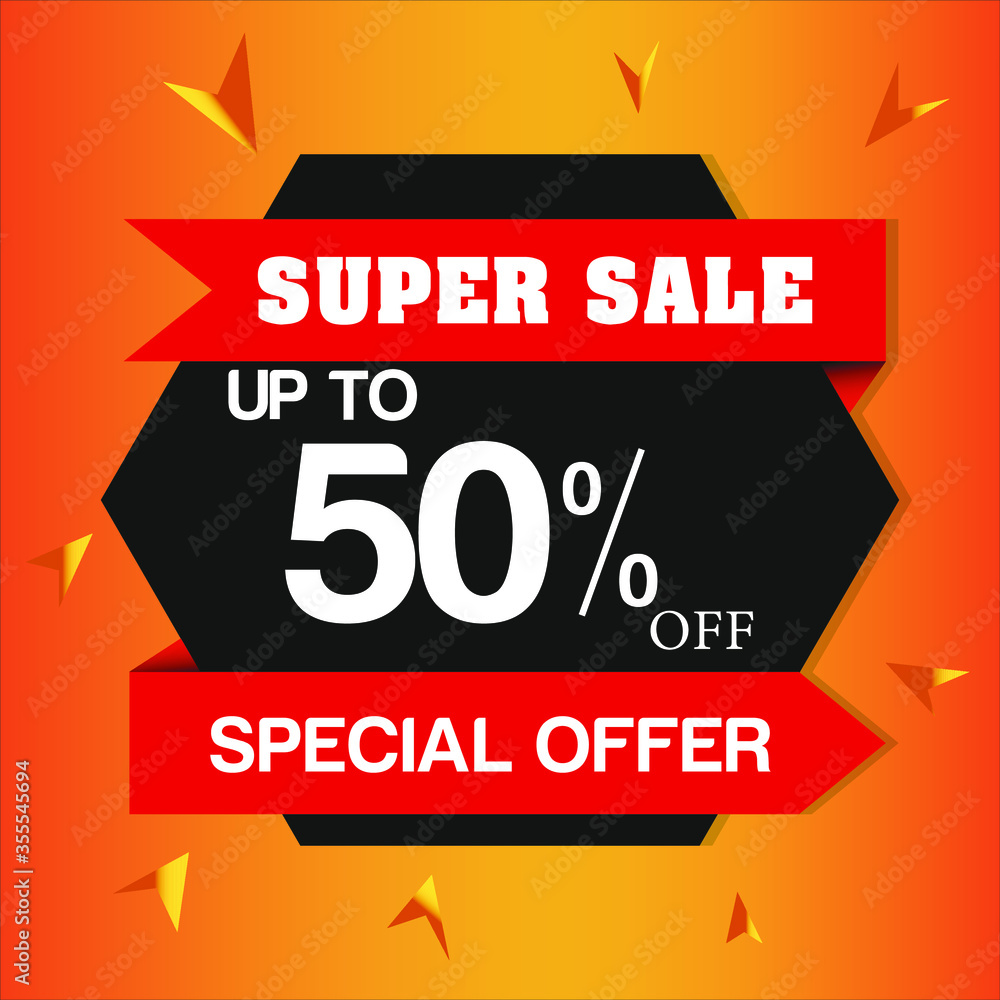 50% discount special offer sale,vector format