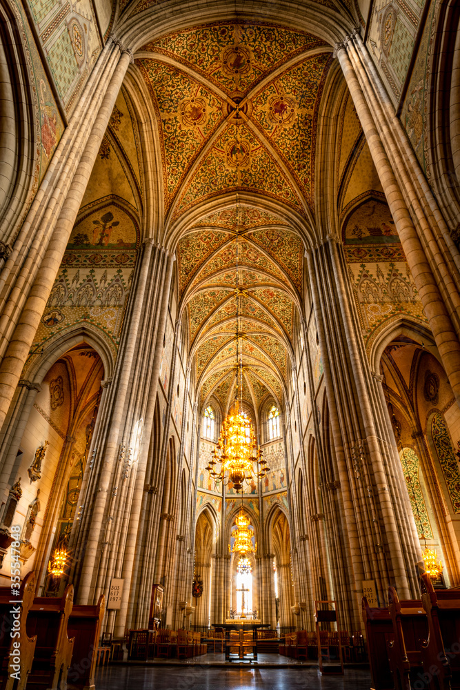 interior of Uppsala cathedral  Sweden