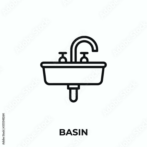basin icon vector. basin sign symbol