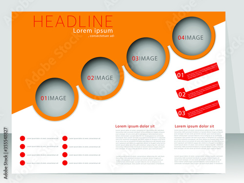 Creative Modern Landscape  Flyer Design Template Vector Design