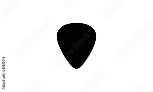 Guitar pick icon in simple vector illustration photo