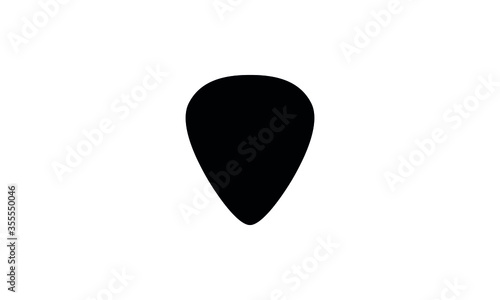 Guitar pick icon in simple vector illustration