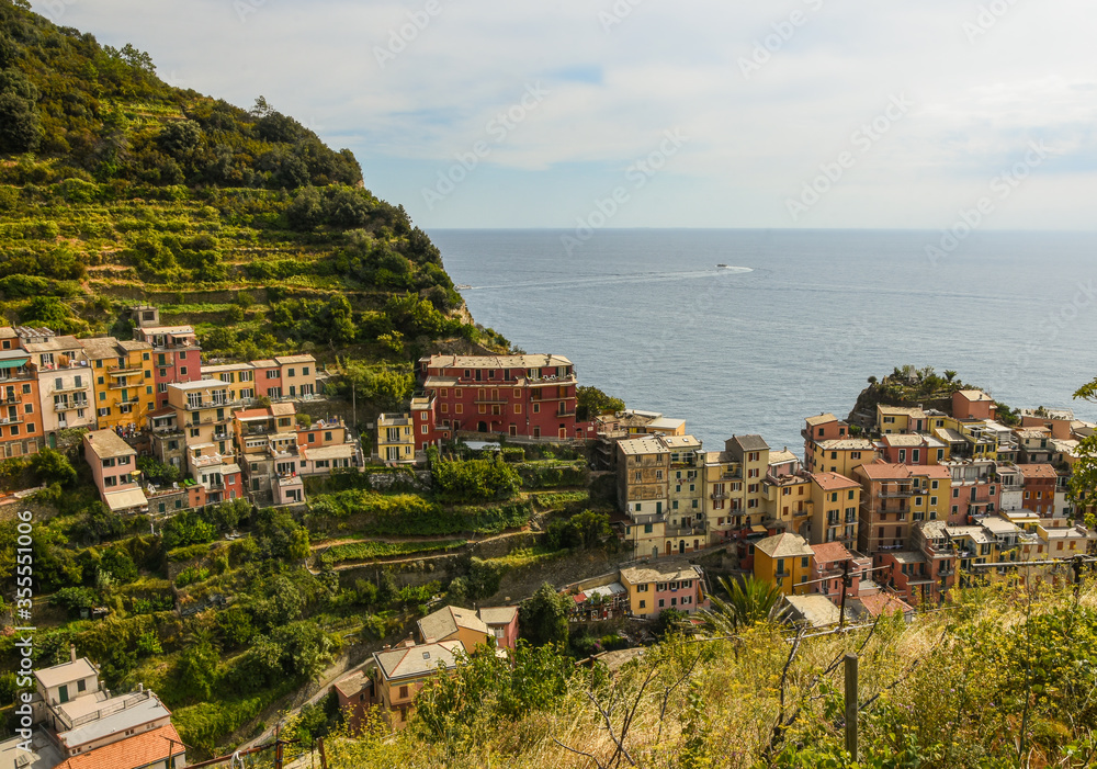 view of the village in Cinque Terre 