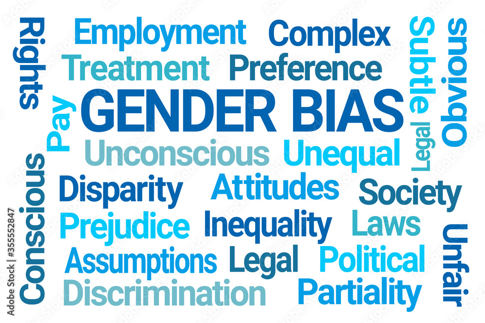 Gender Bias Word Cloud on White Background Gender Bias Word Cloud on White Background