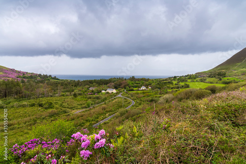 Fototapeta Naklejka Na Ścianę i Meble -  View of Irish countryside, Gleensk, Republic of Ireland