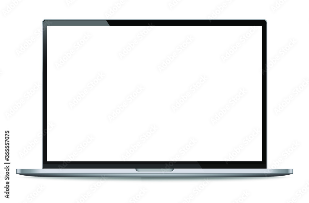 Realistic laptop incline 90 degree isolated on white background. computer notebook with empty screen. blank copy space on modern mobile computer. Realistic laptop incline 90 degree isolated on white background. computer notebook with empty screen. blank copy space on modern mobile computer.