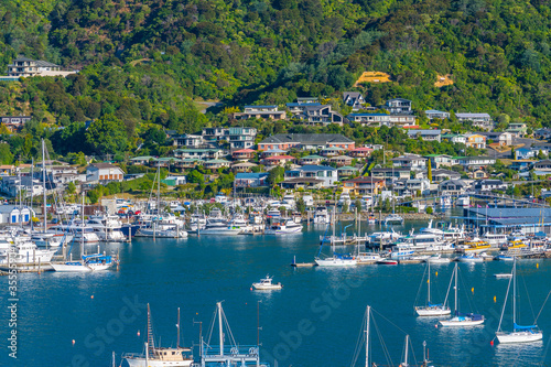 Landscape of Picton in New Zealand photo