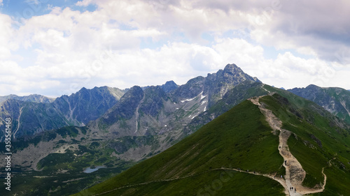 Obraz na płótnie panorama tatr from the peak of Kasprowy of the Peak w salonie