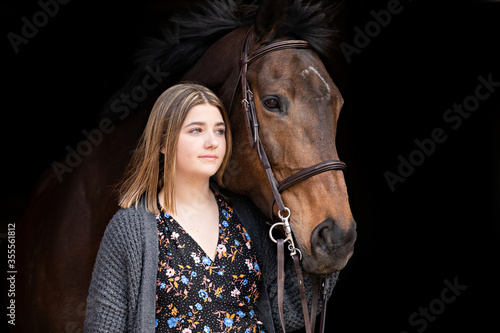 Girl and Horse Bond © Terri Cage 