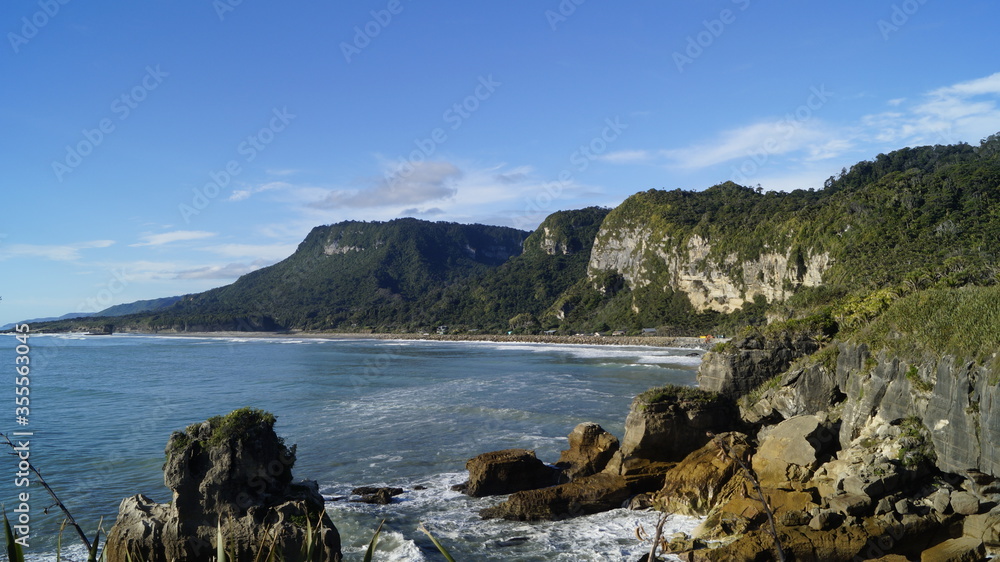 Coastal Road Pancake Rocks New Zealand