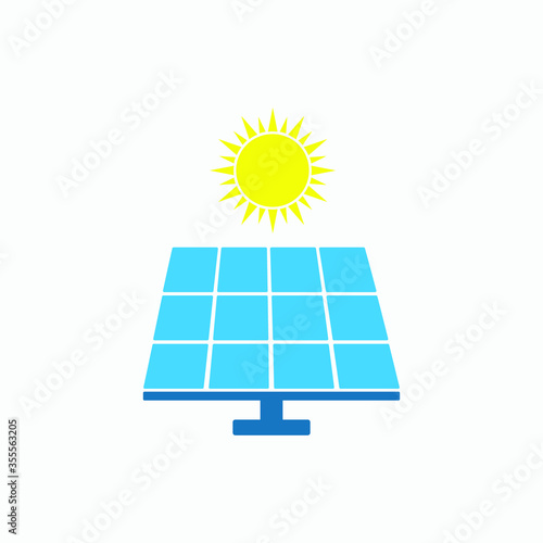 solar energy icon vector
