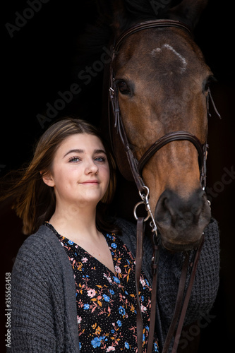 Girl and Horse Bond