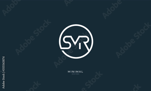Alphabet letter icon logo SMR photo