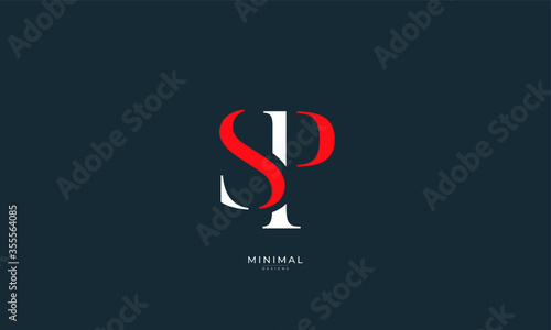 Alphabet letter icon logo SP photo