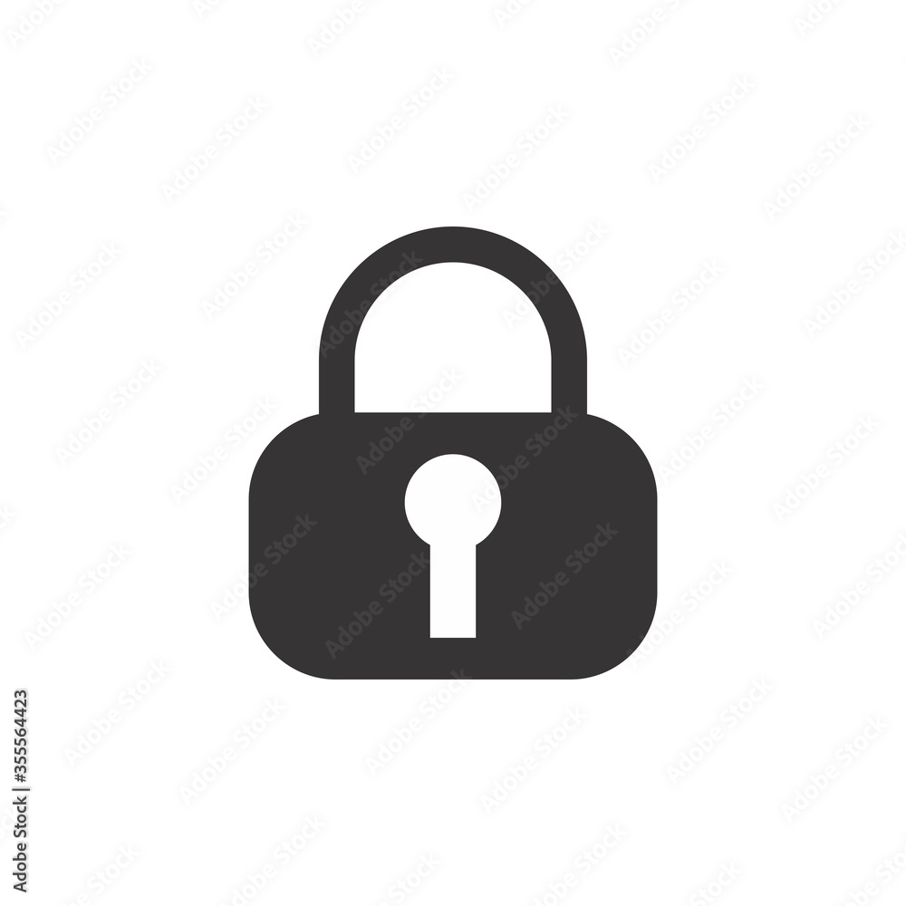 Lock icon logo design vector Lock icon logo design vector