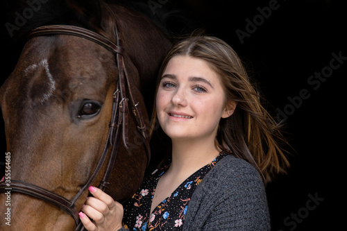Girl and Horse Bond