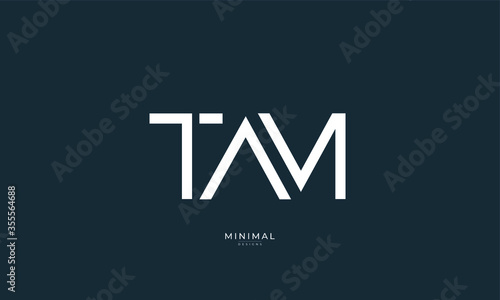 Alphabet letter icon logo TAM