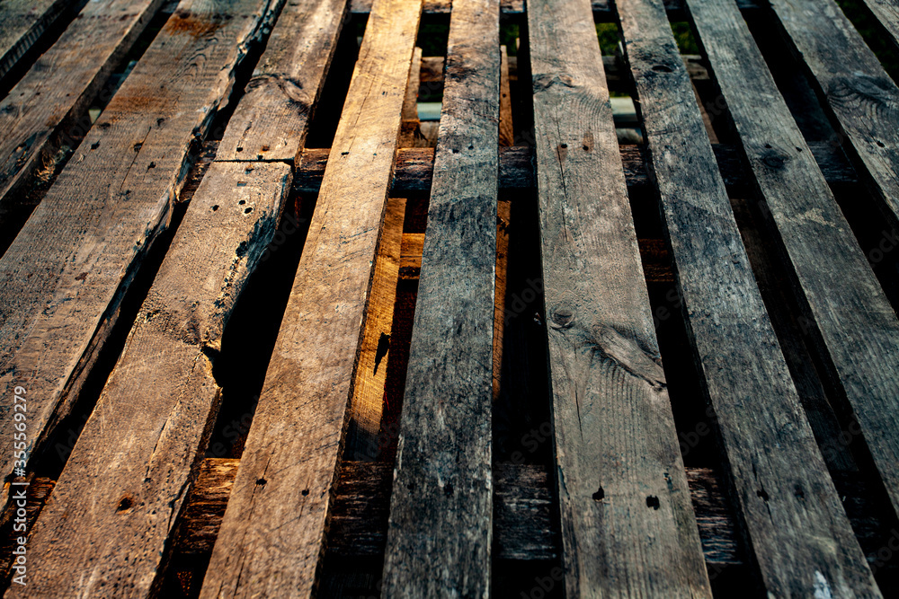 old wooden deck