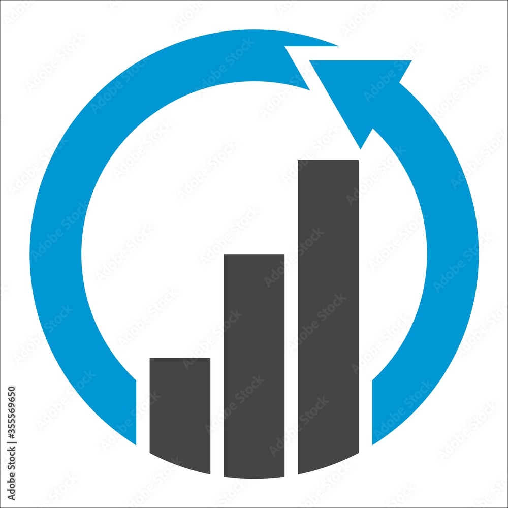 Market Statistic Report Financial Business logo designs vector Market Statistic Report Financial Business logo designs vector