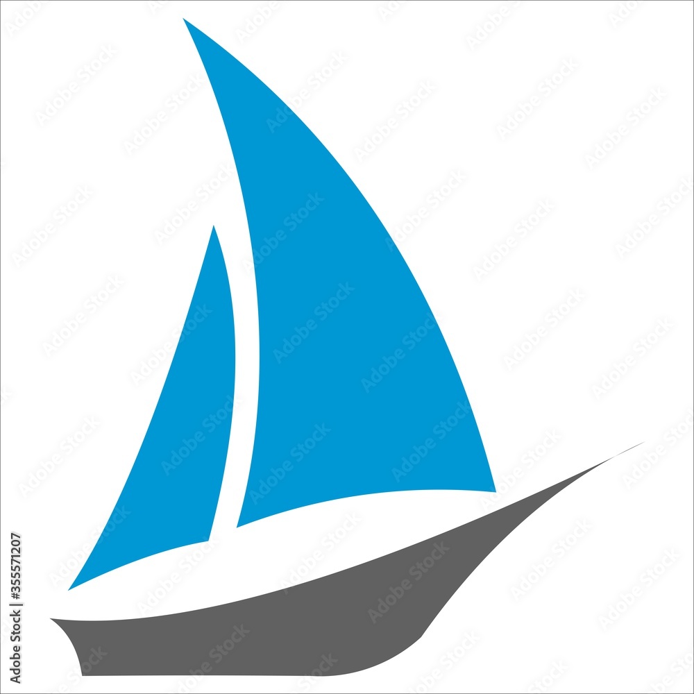 Sail logo vector design template. Boat logo design vector template Sail logo vector design template. Boat logo design vector template