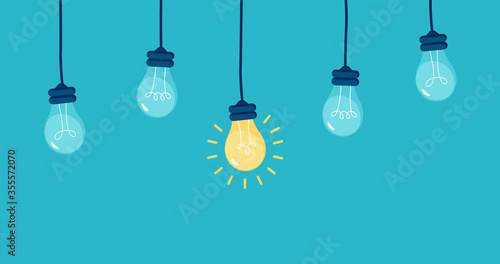Unique light-bulb different hanging