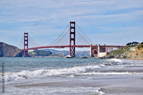 Scenic views of the Golden Gate Bridge in lovely San Francisco